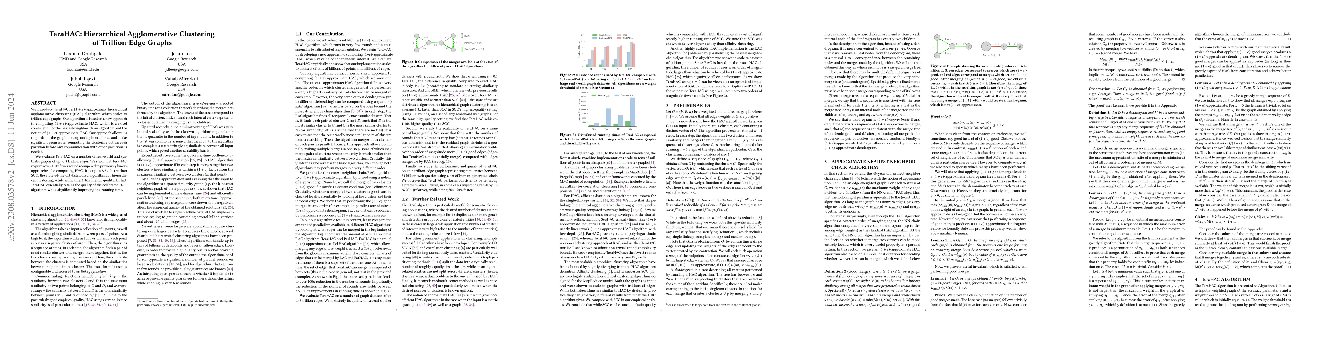 Thumbnail for TeraHAC: Hierarchical Agglomerative Clustering of Trillion-Edge Graphs