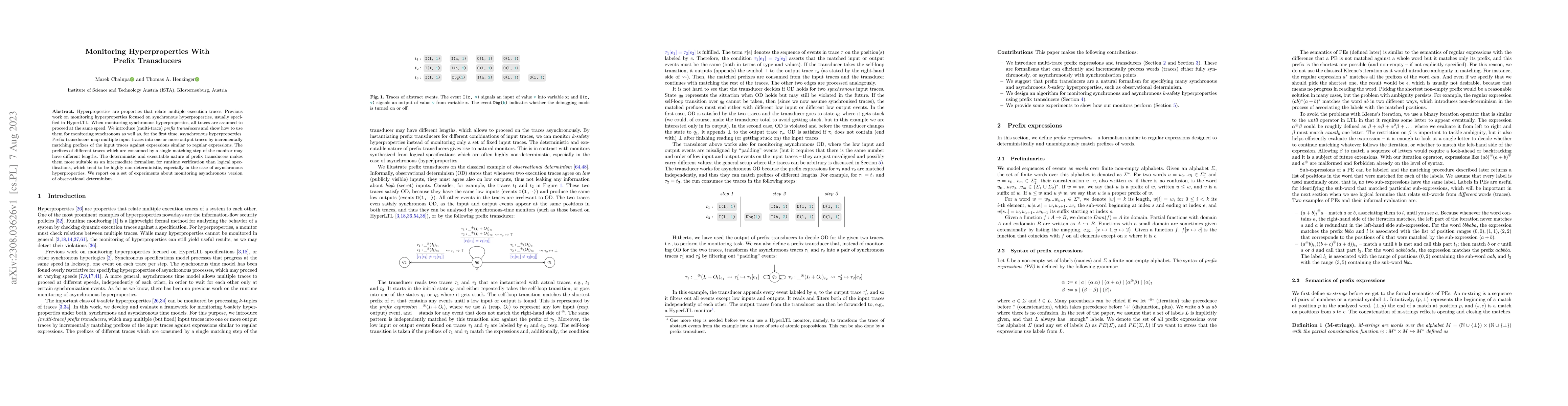 Thumbnail for Monitoring Hyperproperties With Prefix Transducers