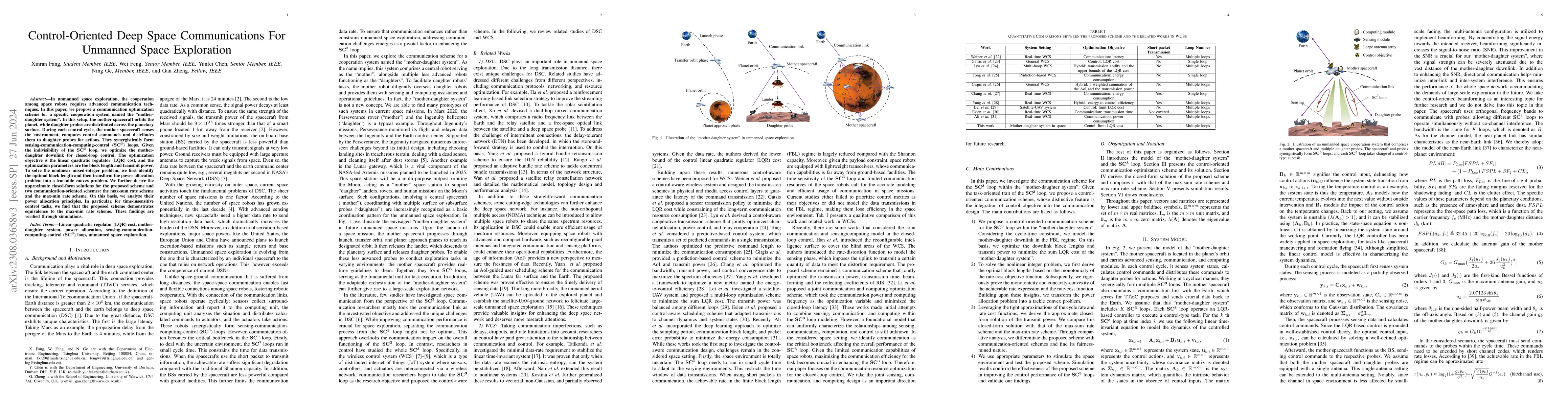Thumbnail for Control-Oriented Deep Space Communications For Unmanned Space
  Exploration