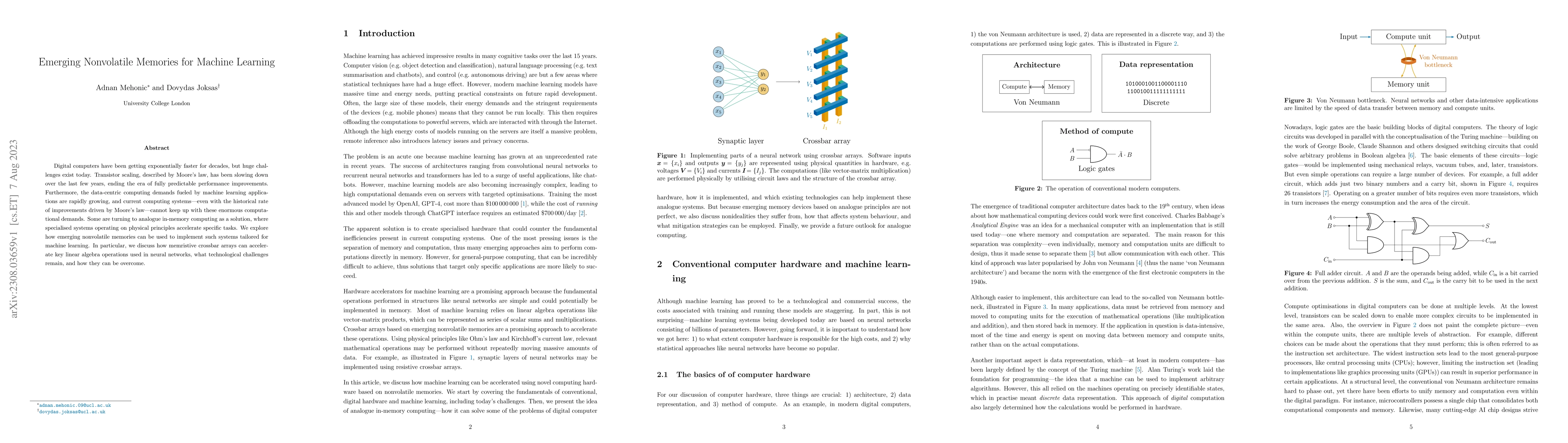 Thumbnail for Emerging Nonvolatile Memories for Machine Learning