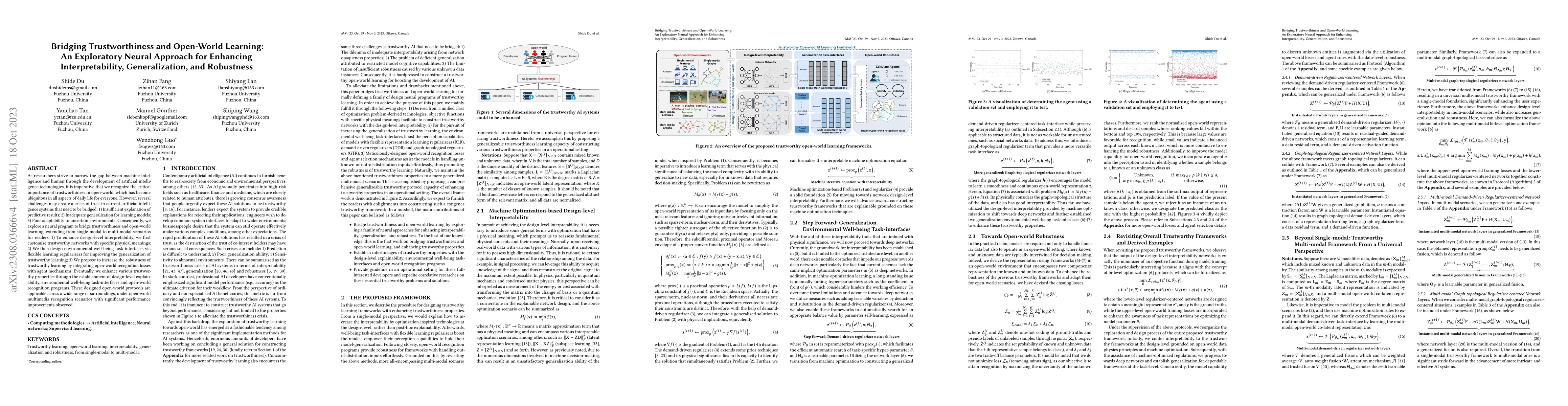 Thumbnail for Bridging Trustworthiness and Open-World Learning: An Exploratory Neural
  Approach for Enhancing Interpretability, Generalization, and Robustness