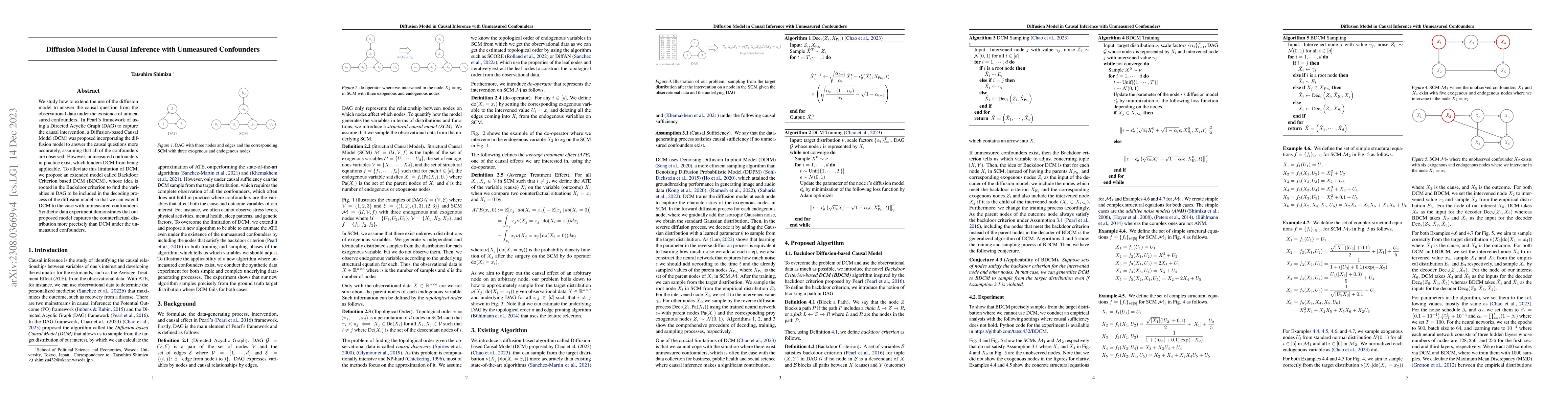 Thumbnail for Diffusion Model in Causal Inference with Unmeasured Confounders