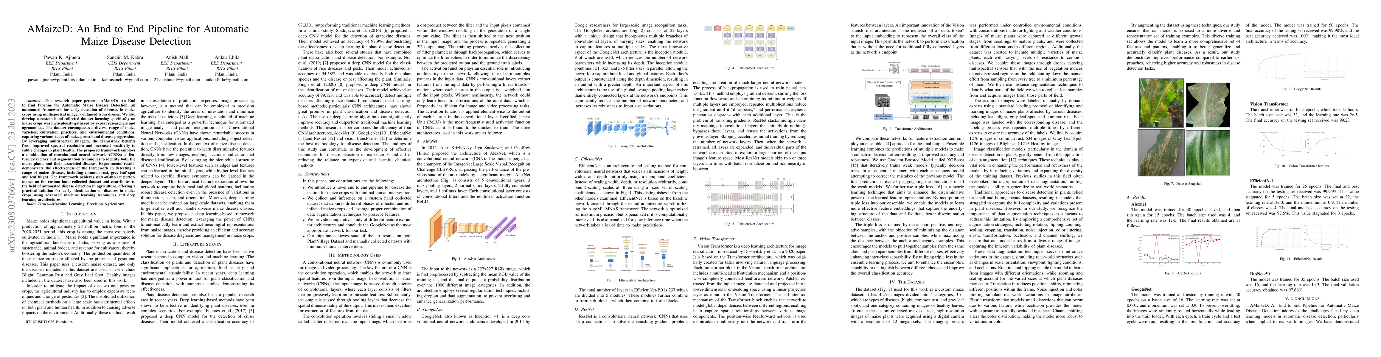 Thumbnail for AMaizeD: An End to End Pipeline for Automatic Maize Disease Detection