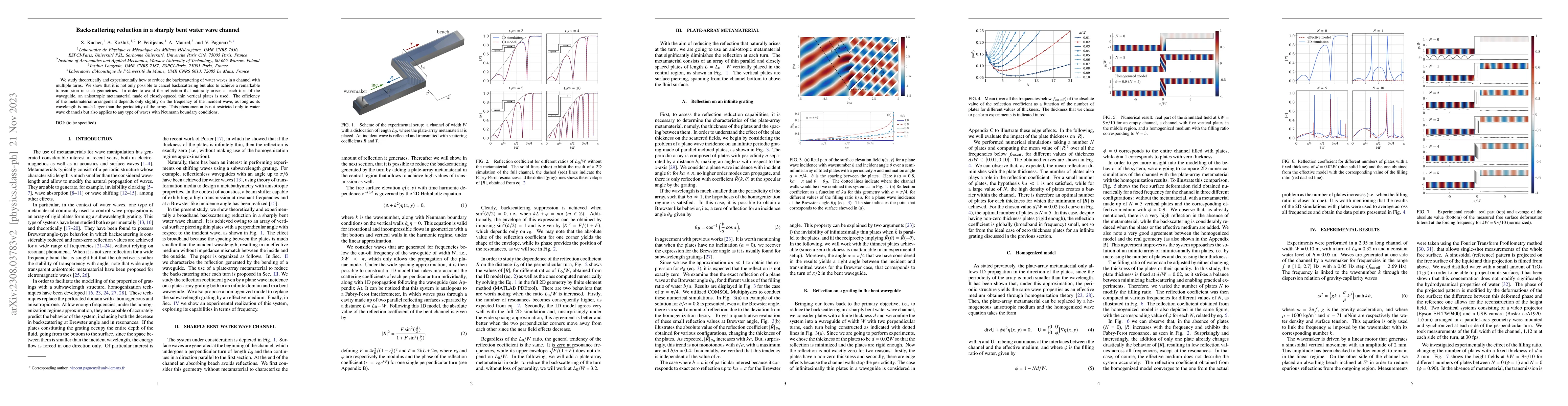 Thumbnail for Backscattering reduction in a sharply bent water wave channel