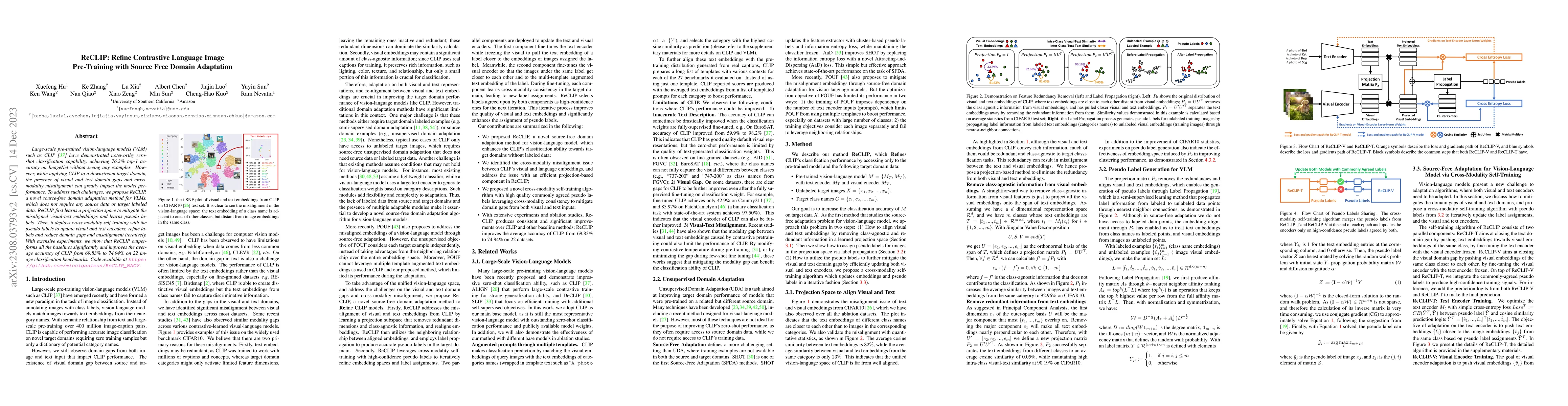 Thumbnail for ReCLIP: Refine Contrastive Language Image Pre-Training with Source Free
  Domain Adaptation
