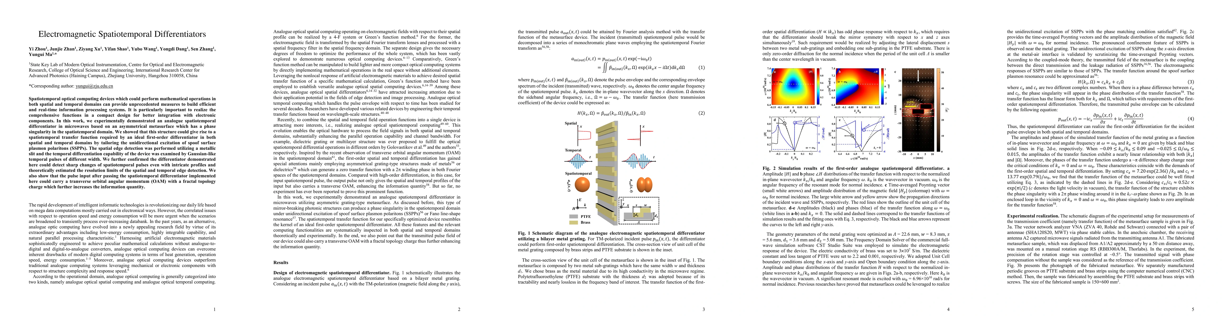Thumbnail for Electromagnetic Spatiotemporal Differentiators