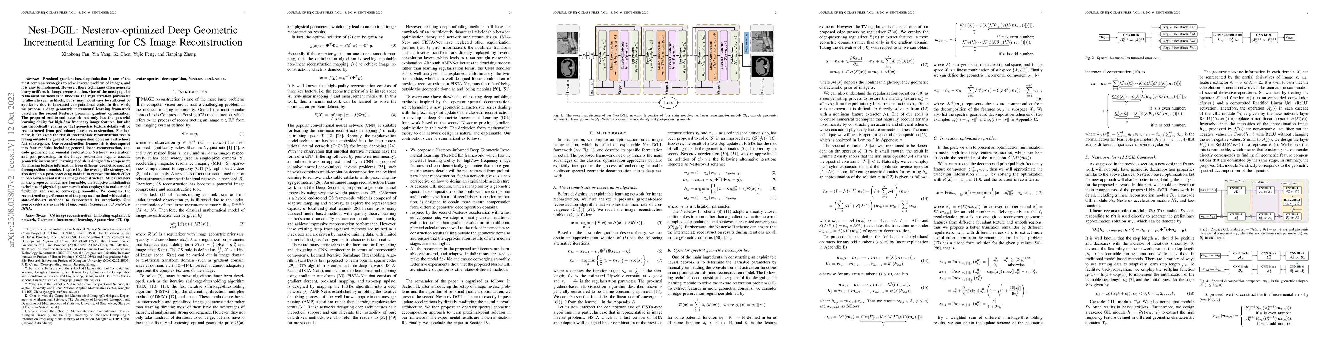 Thumbnail for Nest-DGIL: Nesterov-optimized Deep Geometric Incremental Learning for CS
  Image Reconstruction