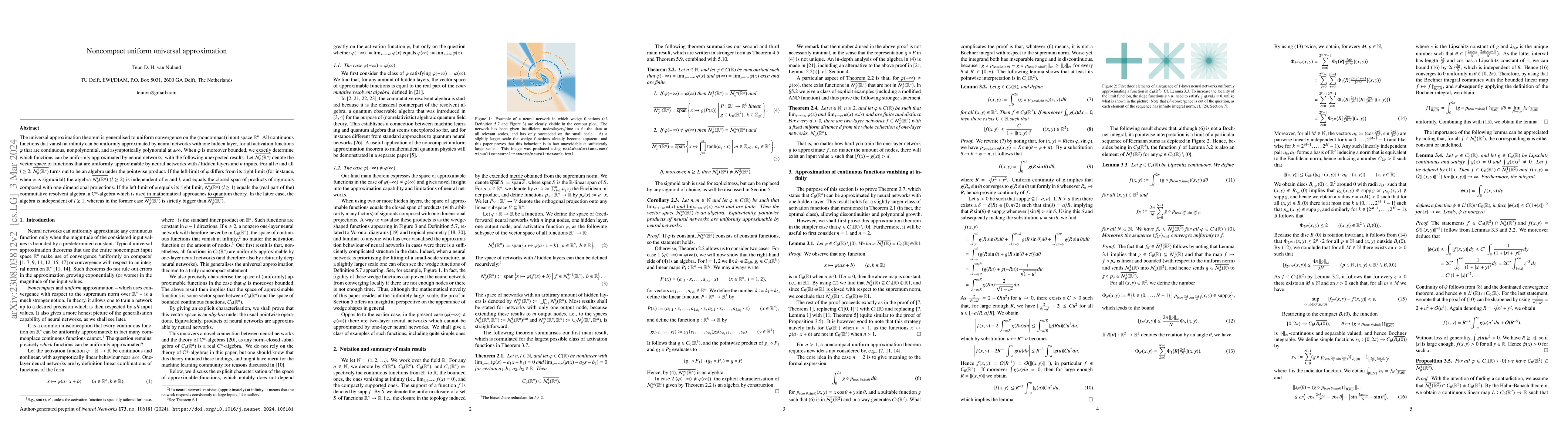 Thumbnail for Noncompact uniform universal approximation