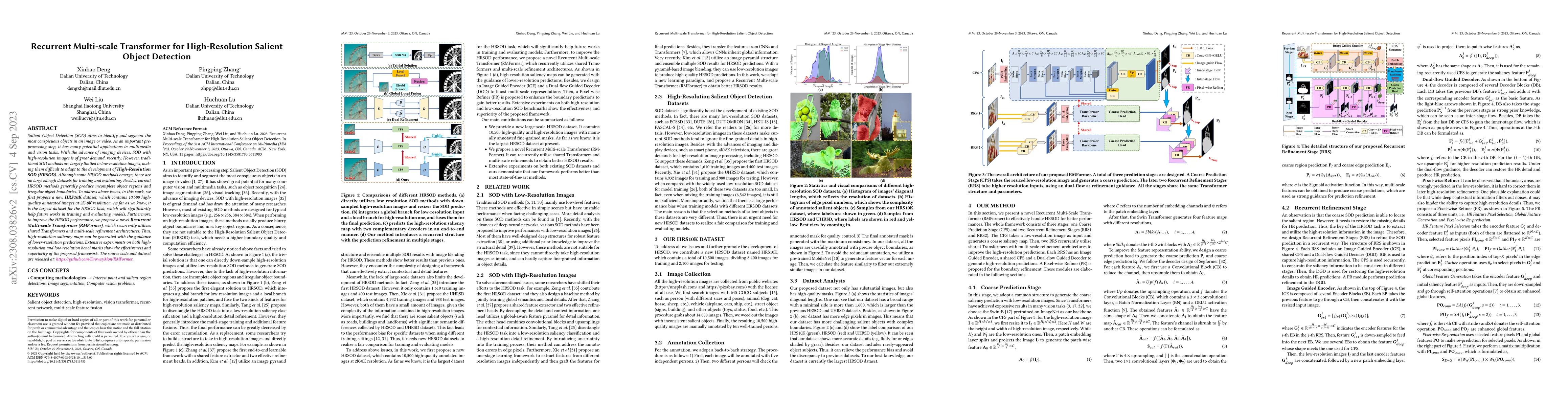 Thumbnail for Recurrent Multi-scale Transformer for High-Resolution Salient Object
  Detection