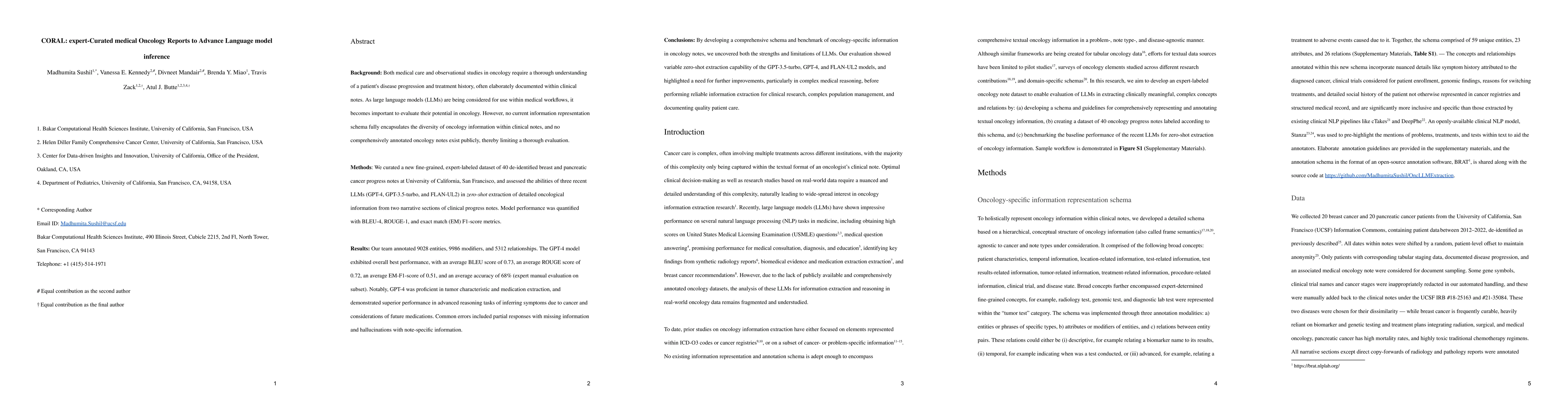 Thumbnail for CORAL: Expert-Curated medical Oncology Reports to Advance Language Model
  Inference
