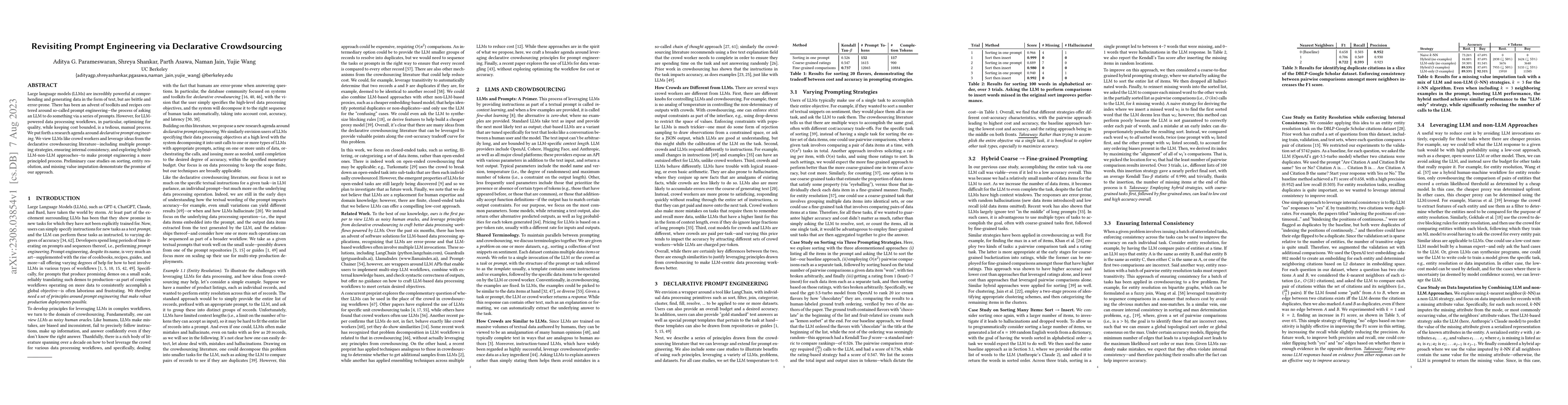 Thumbnail for Revisiting Prompt Engineering via Declarative Crowdsourcing