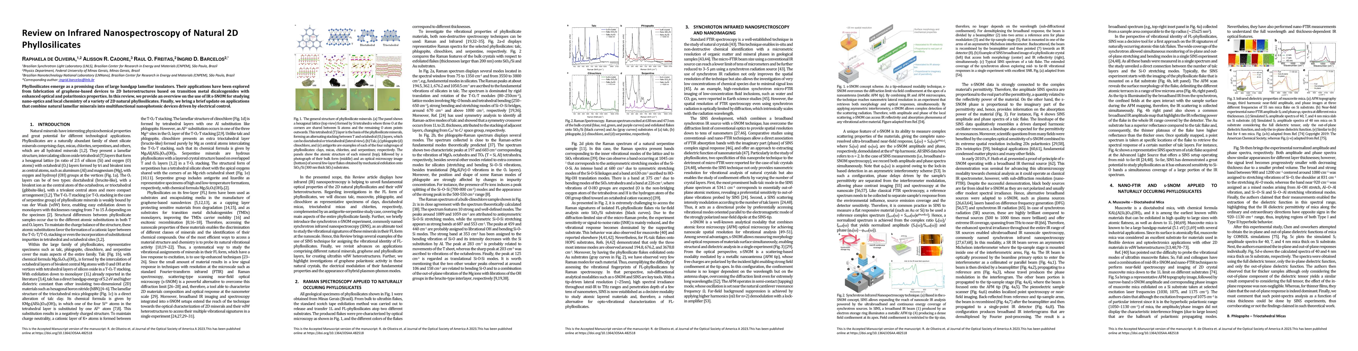 Thumbnail for Review on Infrared Nanospectroscopy of Natural 2D Phyllosilicates