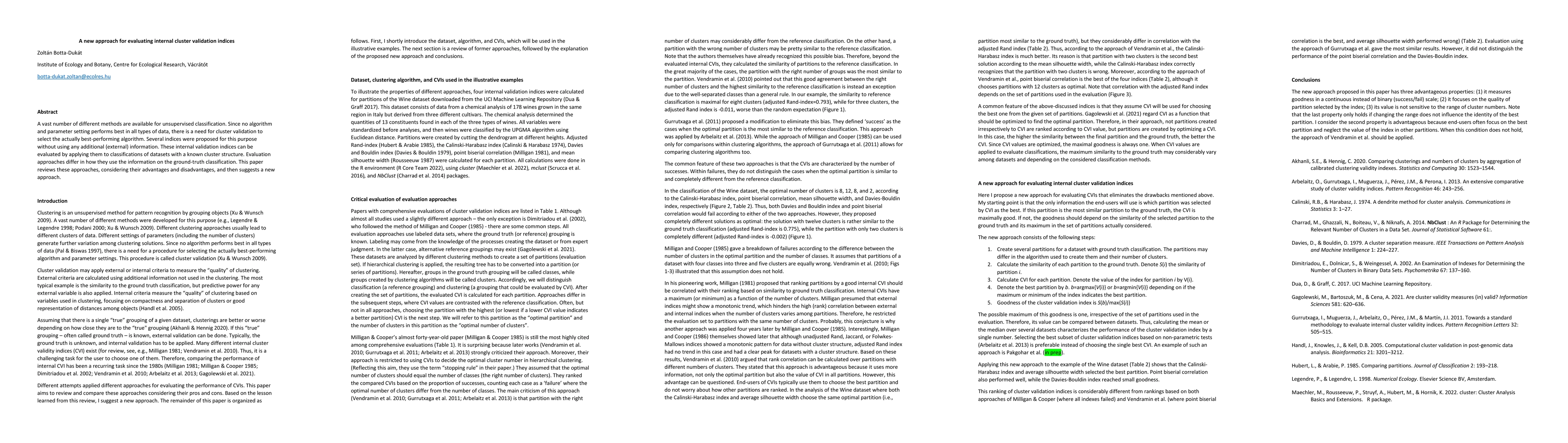 Thumbnail for A new approach for evaluating internal cluster validation indices