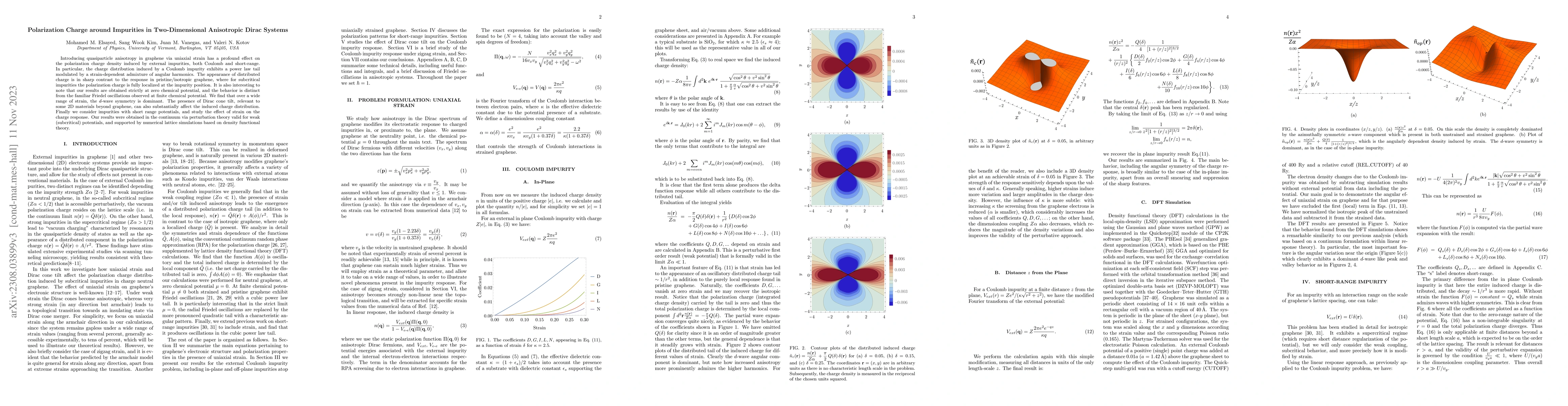 Thumbnail for Polarization Charge around Impurities in Two-Dimensional Anisotropic
  Dirac Systems