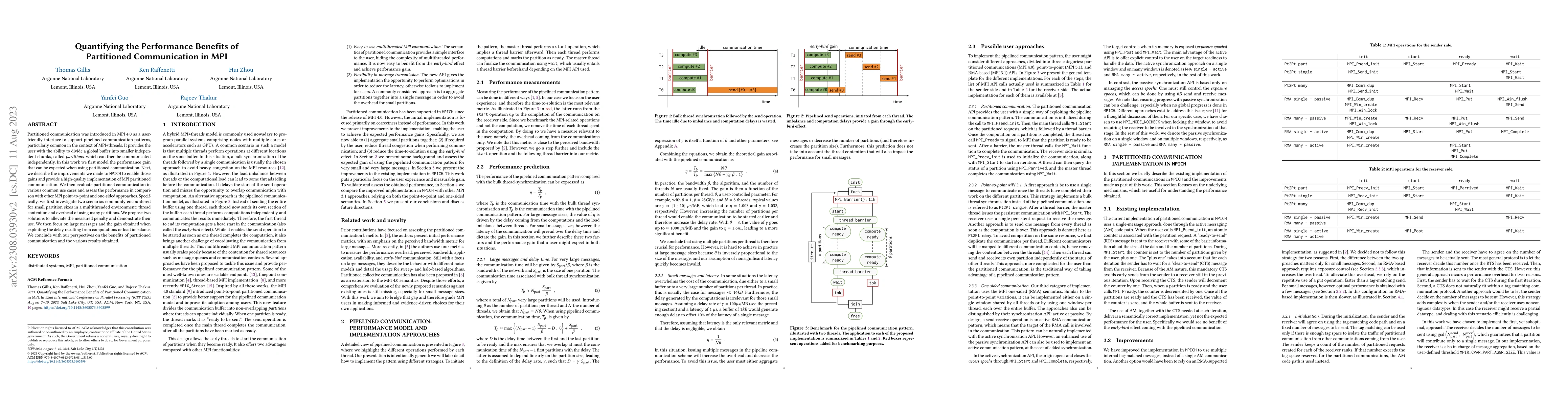 Thumbnail for Quantifying the Performance Benefits of Partitioned Communication in MPI