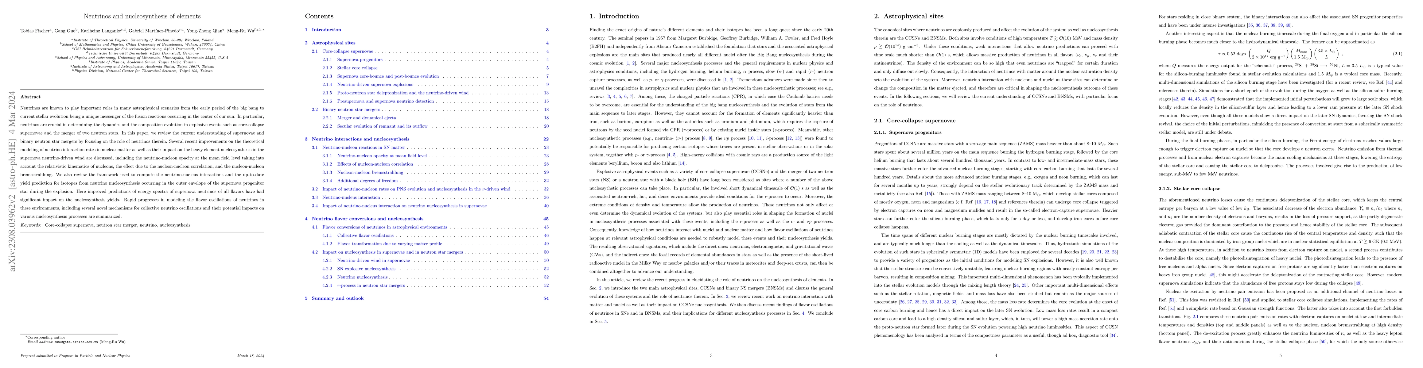 Thumbnail for Neutrinos and nucleosynthesis of elements