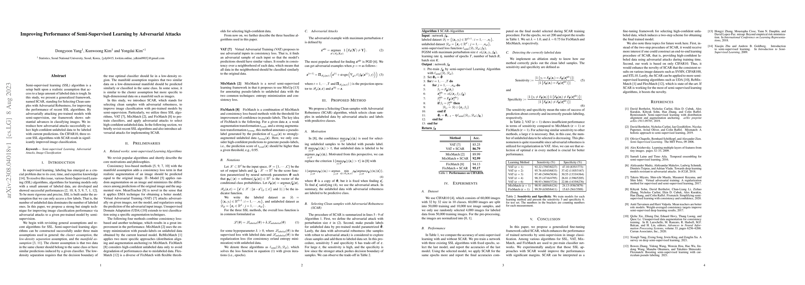 Thumbnail for Improving Performance of Semi-Supervised Learning by Adversarial Attacks