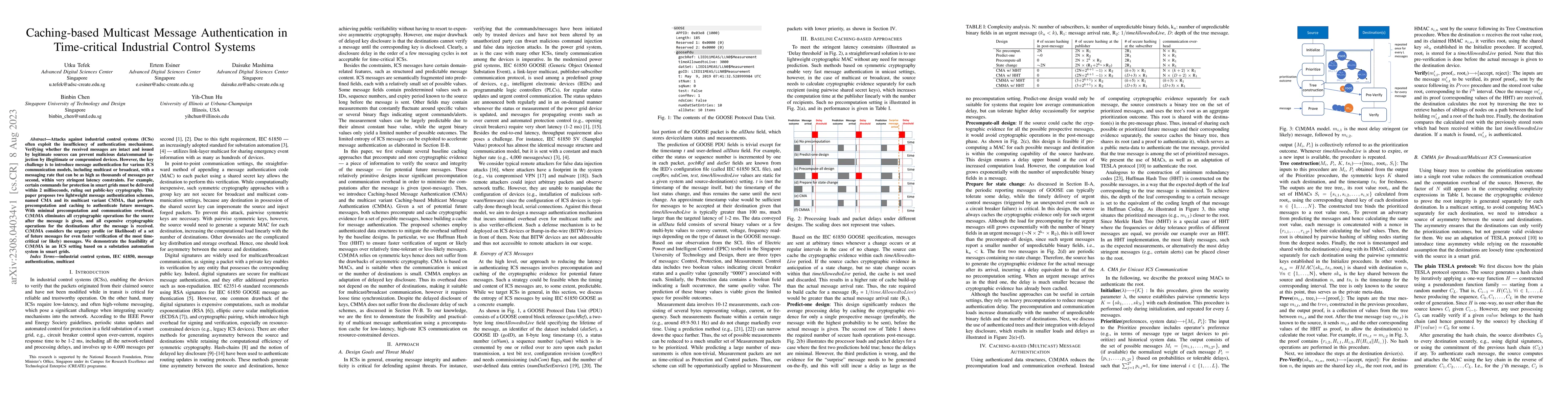 Thumbnail for Caching-based Multicast Message Authentication in Time-critical
  Industrial Control Systems
