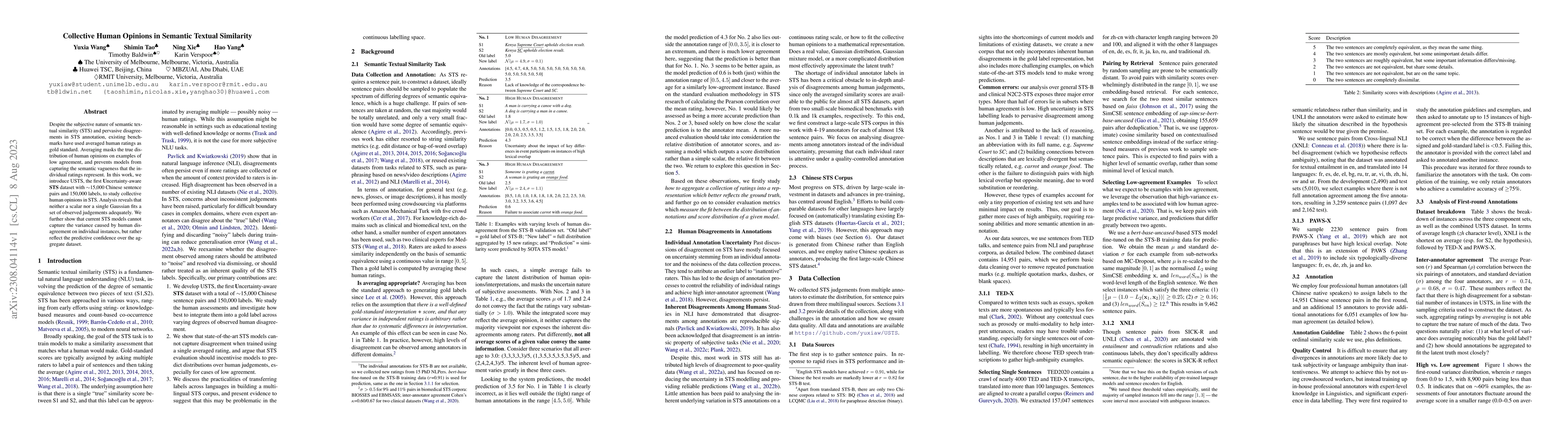 Thumbnail for Collective Human Opinions in Semantic Textual Similarity