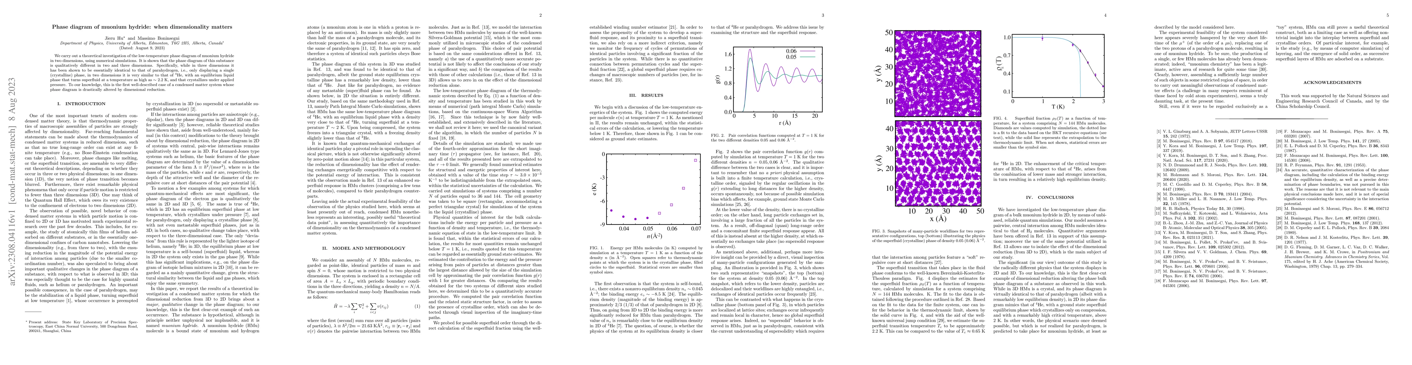 Thumbnail for Phase diagram of muonium hydride: when dimensionality matters