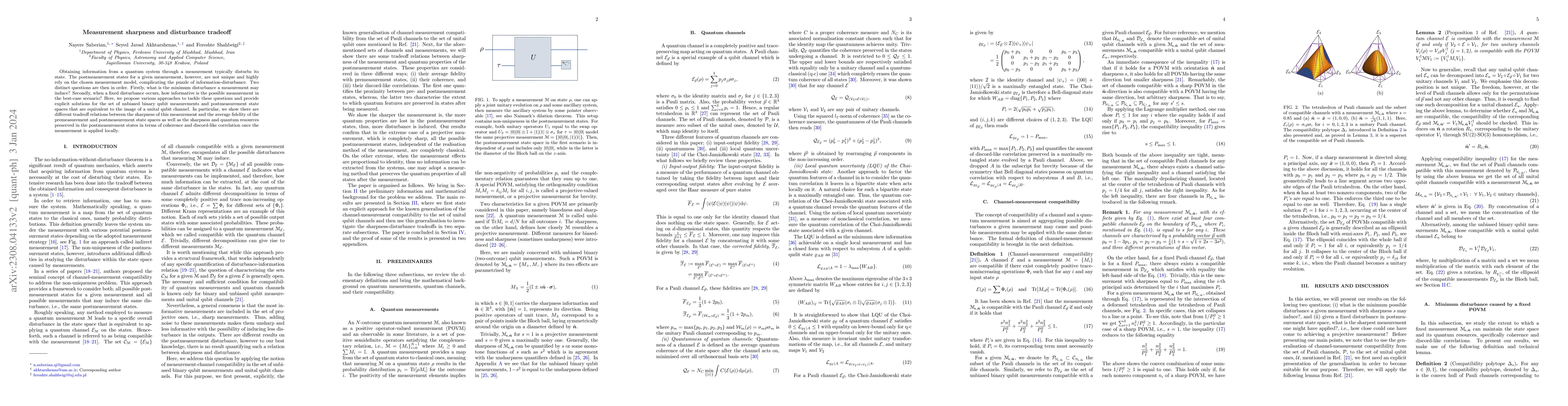 Thumbnail for Measurement sharpness and disturbance tradeoff