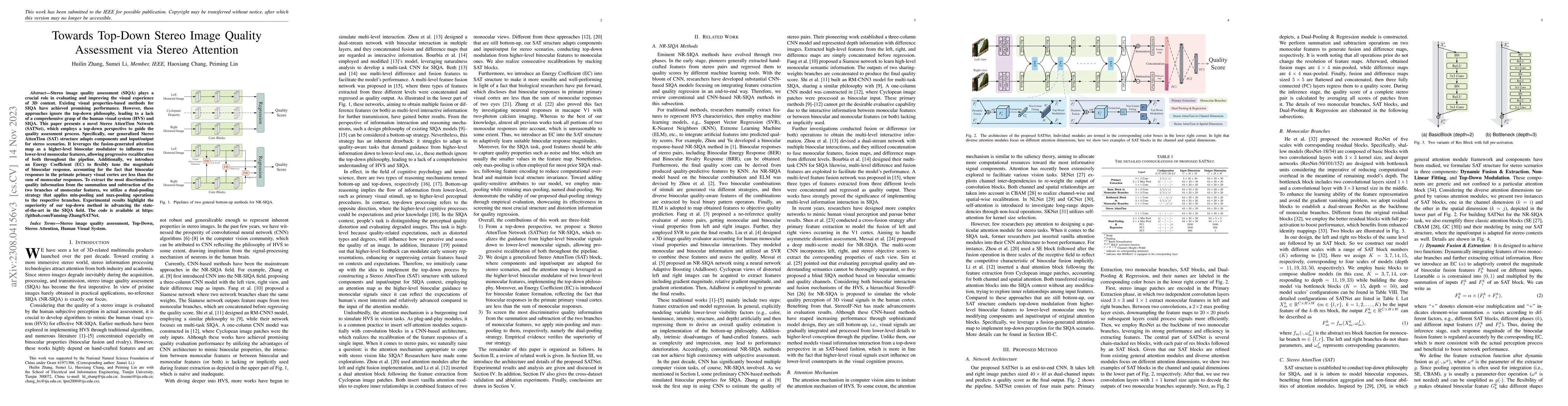 Thumbnail for Towards Top-Down Stereo Image Quality Assessment via Stereo Attention