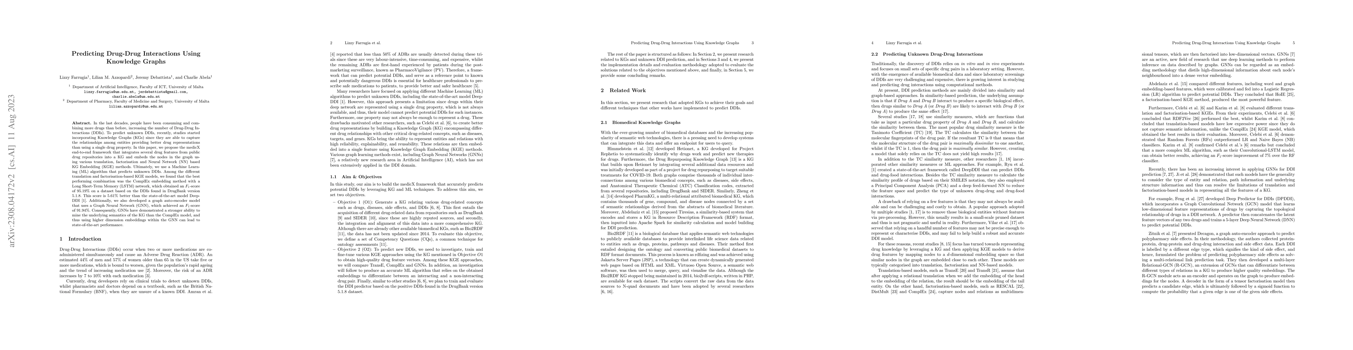 Thumbnail for Predicting Drug-Drug Interactions Using Knowledge Graphs