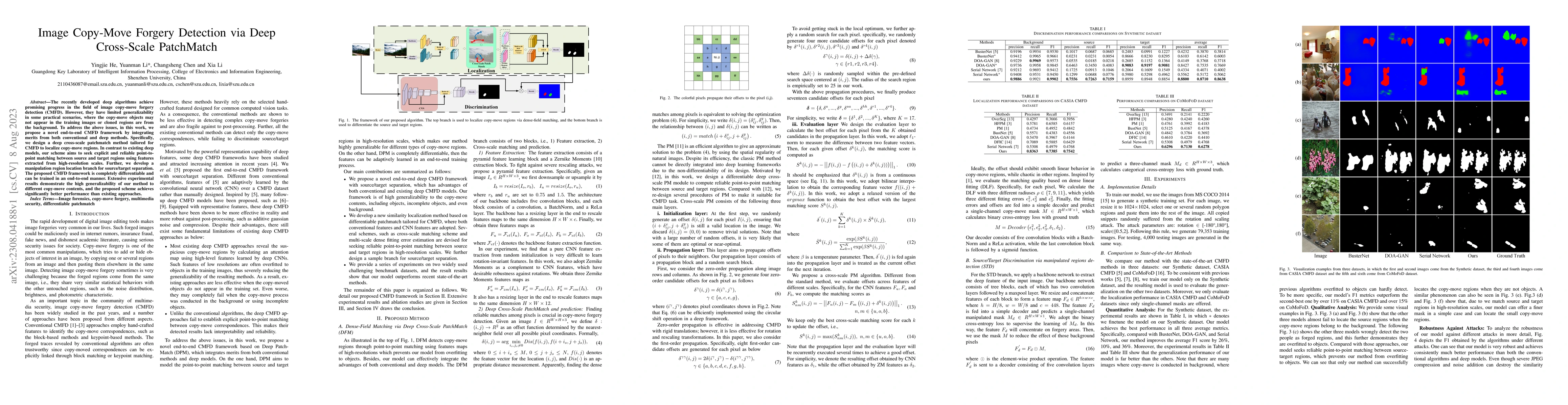 Thumbnail for Image Copy-Move Forgery Detection via Deep Cross-Scale PatchMatch