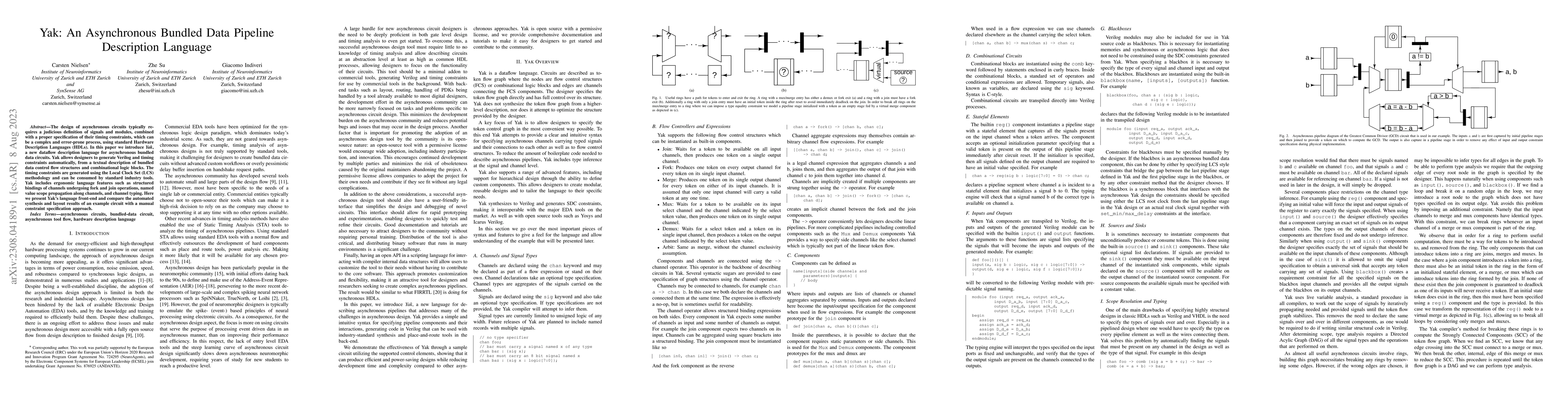 Thumbnail for Yak: An Asynchronous Bundled Data Pipeline Description Language