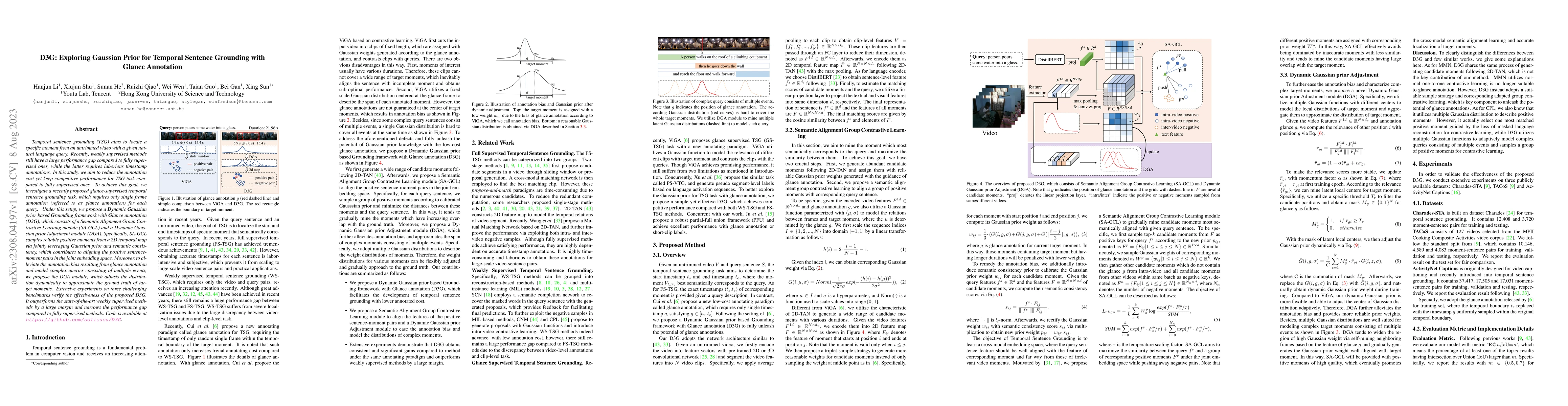 Thumbnail for D3G: Exploring Gaussian Prior for Temporal Sentence Grounding with
  Glance Annotation