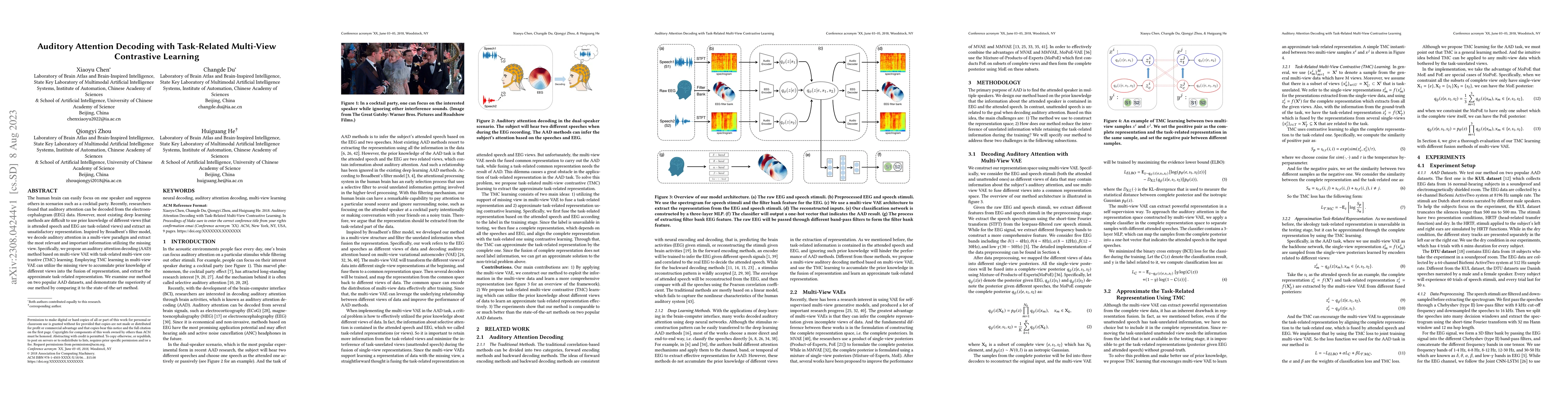 Thumbnail for Auditory Attention Decoding with Task-Related Multi-View Contrastive
  Learning