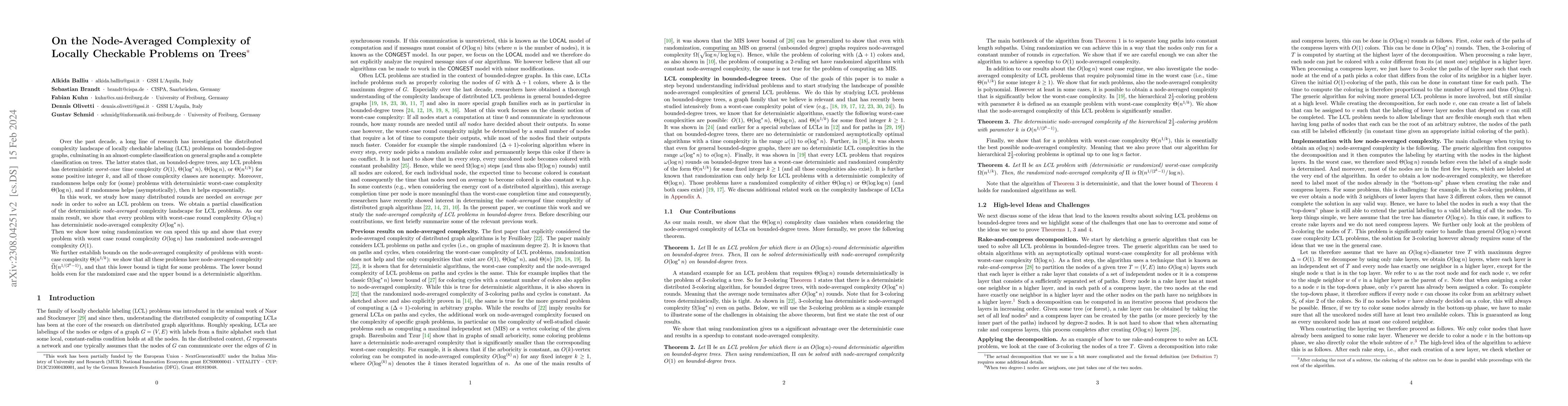 Thumbnail for On the Node-Averaged Complexity of Locally Checkable Problems on Trees