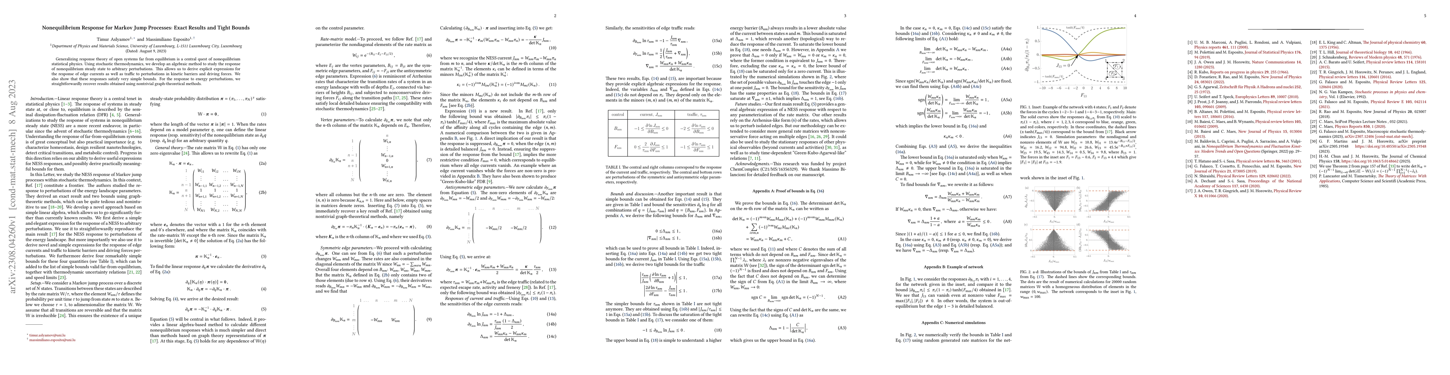 Thumbnail for Nonequilibrium Response for Markov Jump Processes: Exact Results and
  Tight Bounds