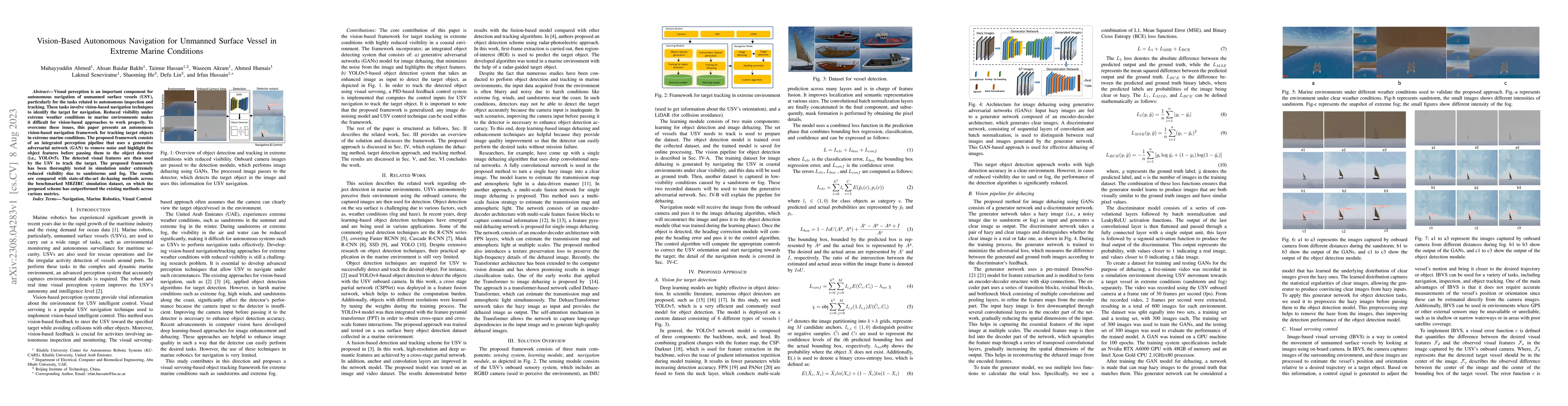 Thumbnail for Vision-Based Autonomous Navigation for Unmanned Surface Vessel in
  Extreme Marine Conditions