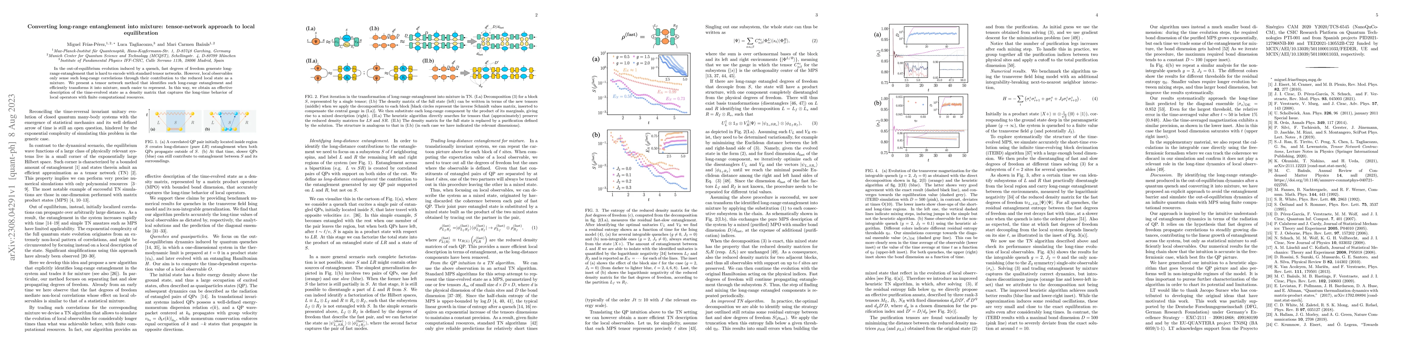 Thumbnail for Converting long-range entanglement into mixture: tensor-network approach
  to local equilibration