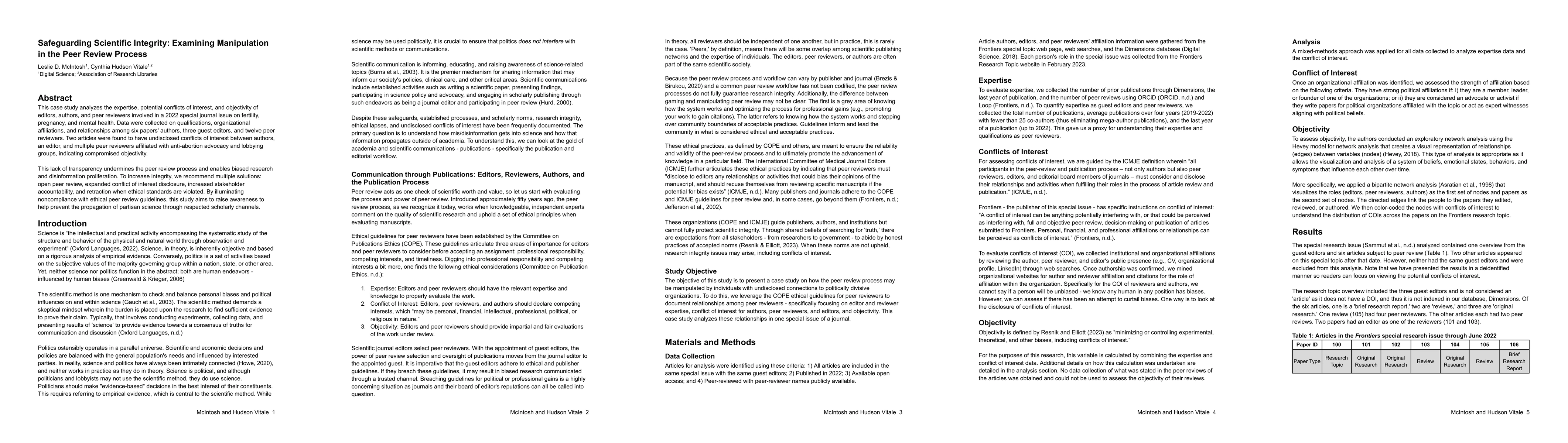 Thumbnail for Safeguarding Scientific Integrity: Examining Conflicts of Interest in
  the Peer Review Process