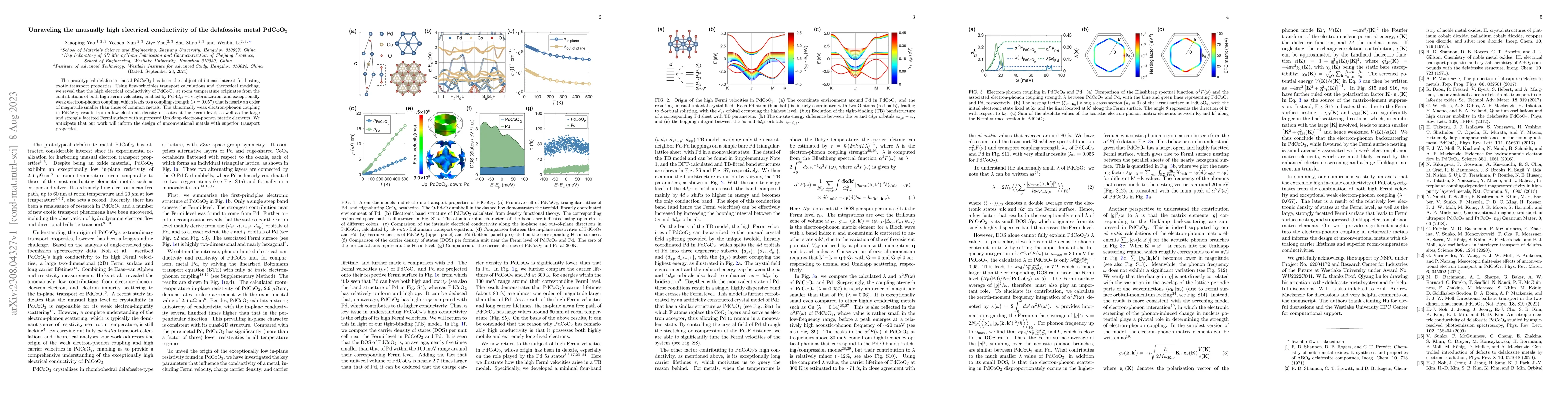 Thumbnail for Unraveling the unusually high electrical conductivity of the delafossite
  metal PdCoO$_2$