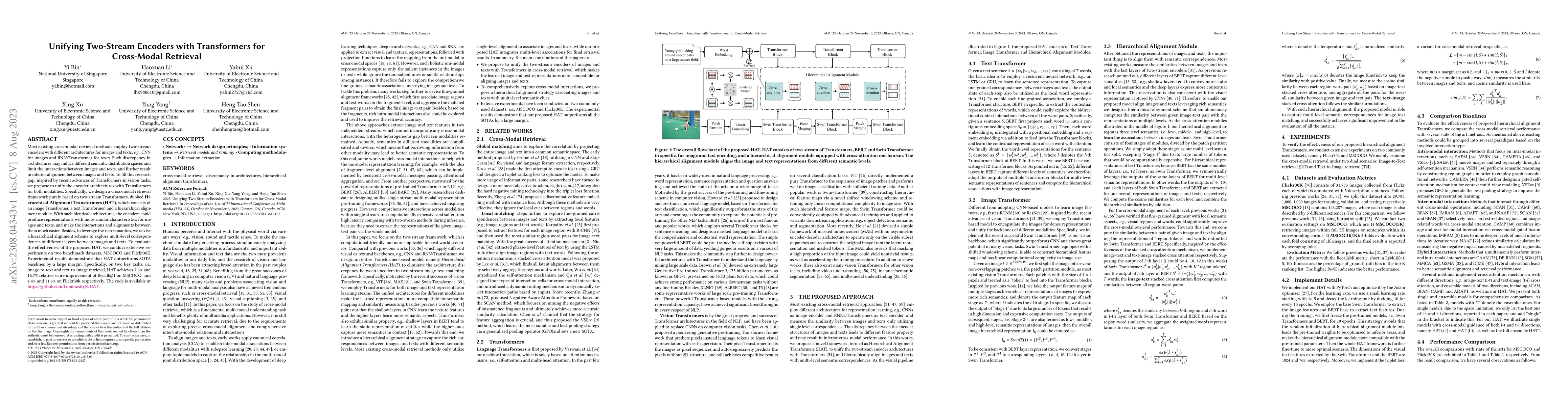 Thumbnail for Unifying Two-Stream Encoders with Transformers for Cross-Modal Retrieval