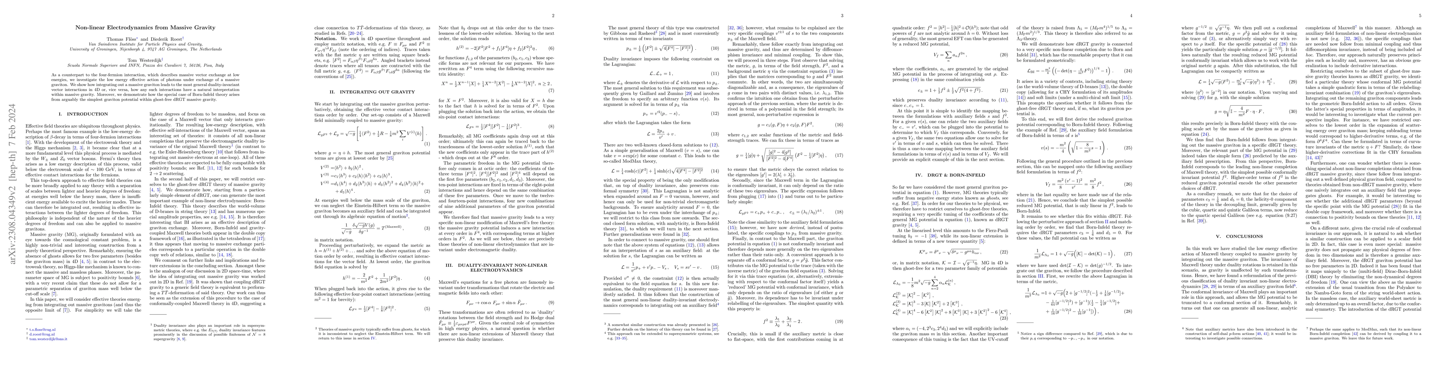 Thumbnail for Non-linear Electrodynamics from Massive Gravity
