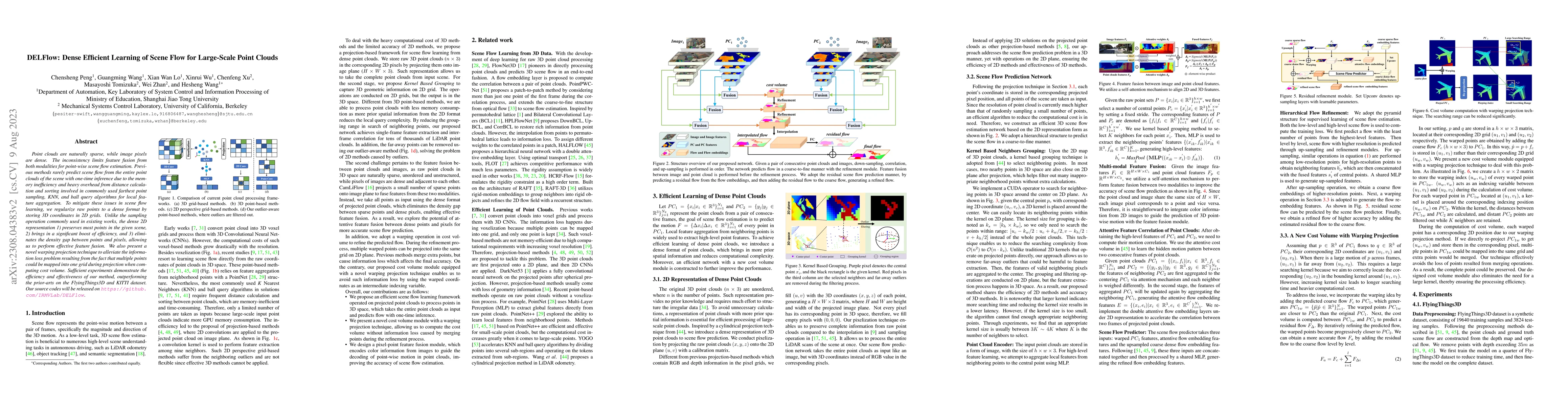 Thumbnail for DELFlow: Dense Efficient Learning of Scene Flow for Large-Scale Point
  Clouds