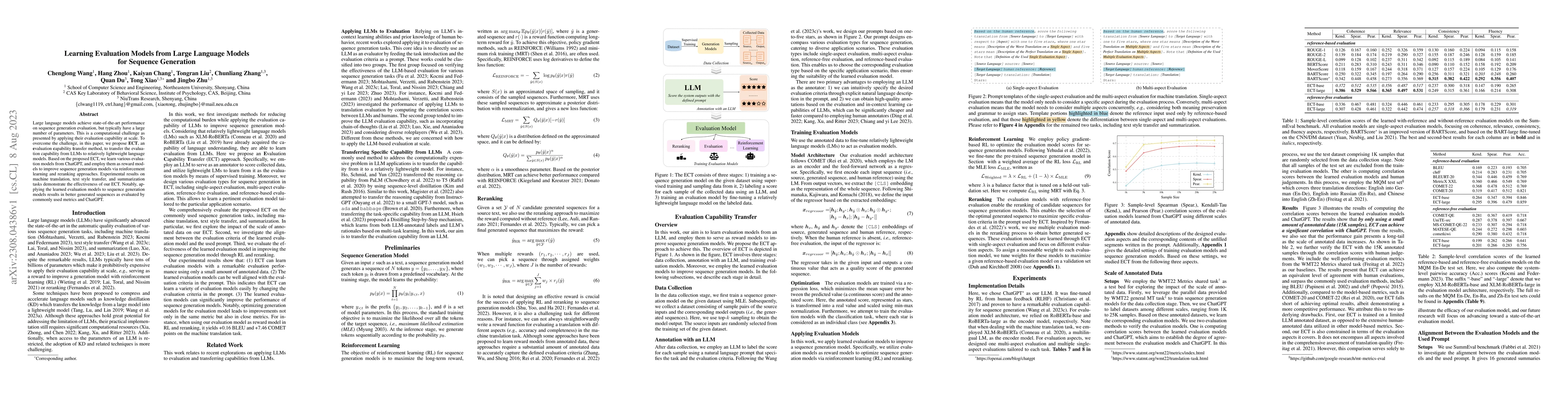 Thumbnail for Learning Evaluation Models from Large Language Models for Sequence
  Generation