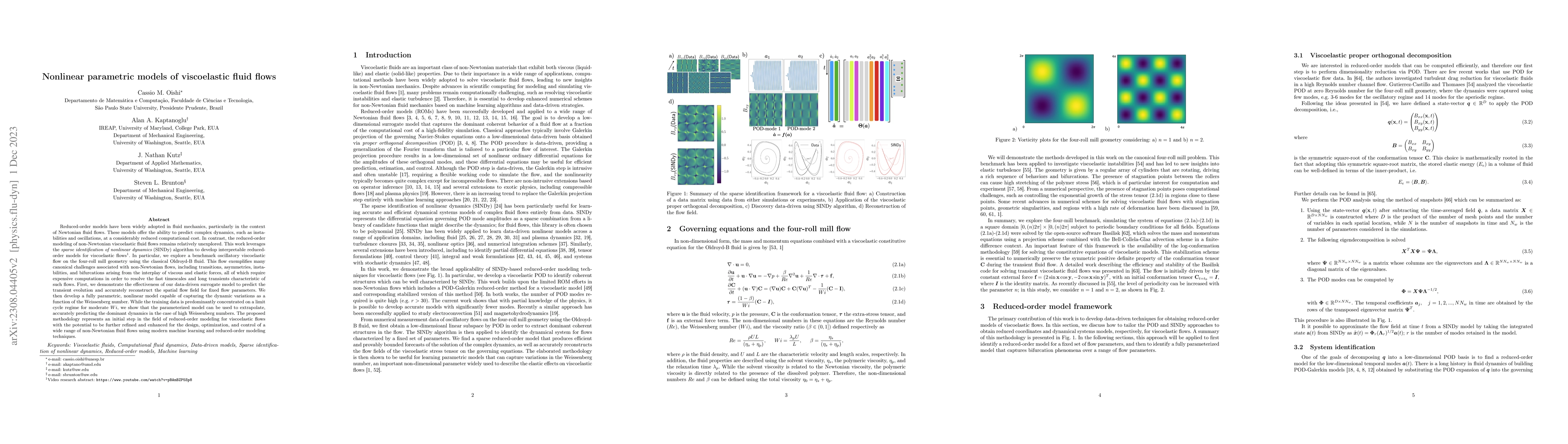Thumbnail for Nonlinear parametric models of viscoelastic fluid flows