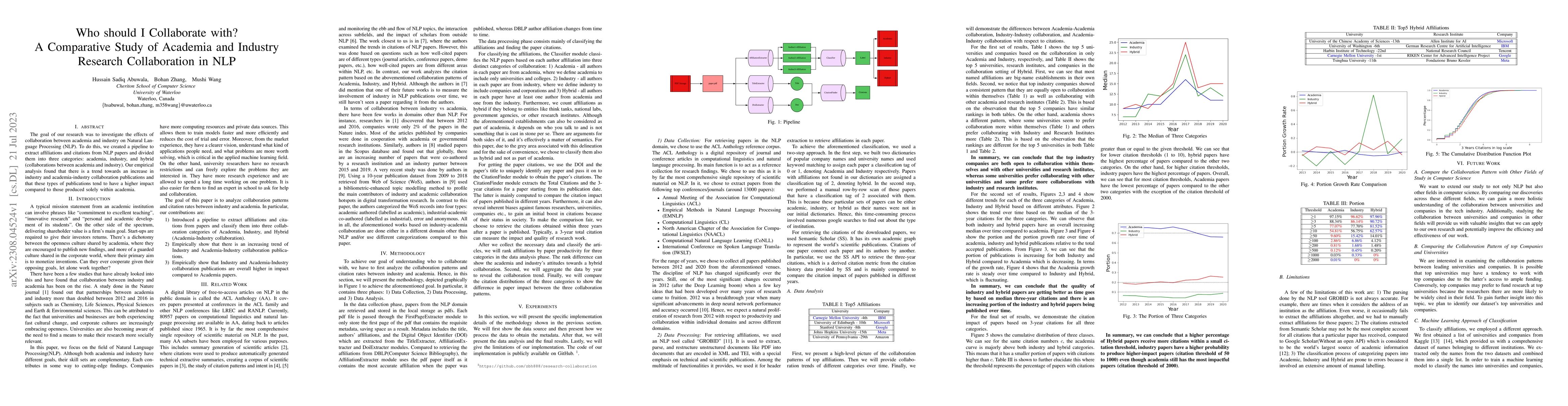 Thumbnail for Who should I Collaborate with? A Comparative Study of Academia and
  Industry Research Collaboration in NLP