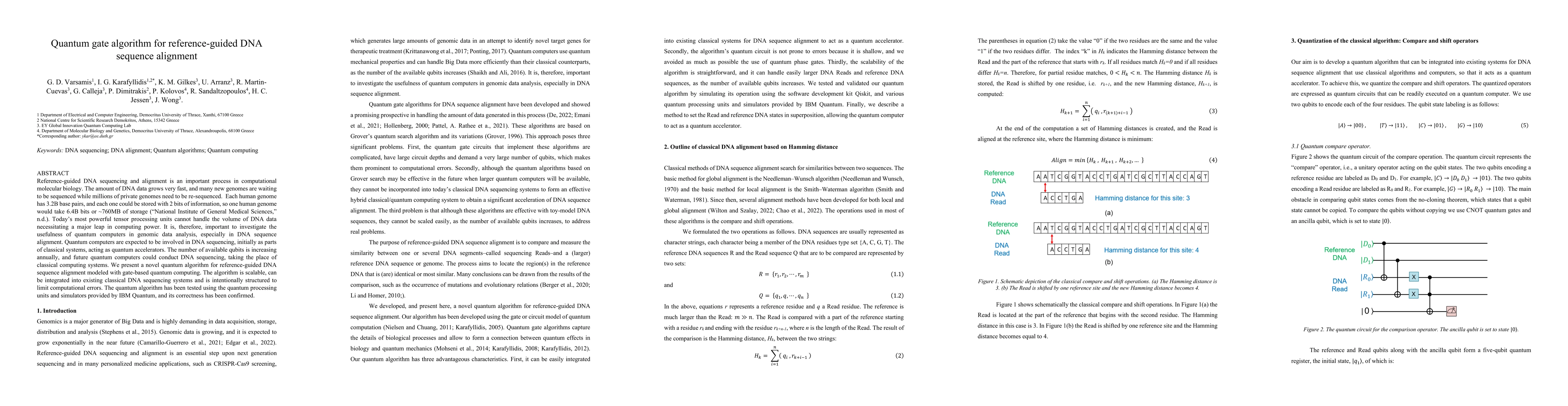 Thumbnail for Quantum gate algorithm for reference-guided DNA sequence alignment