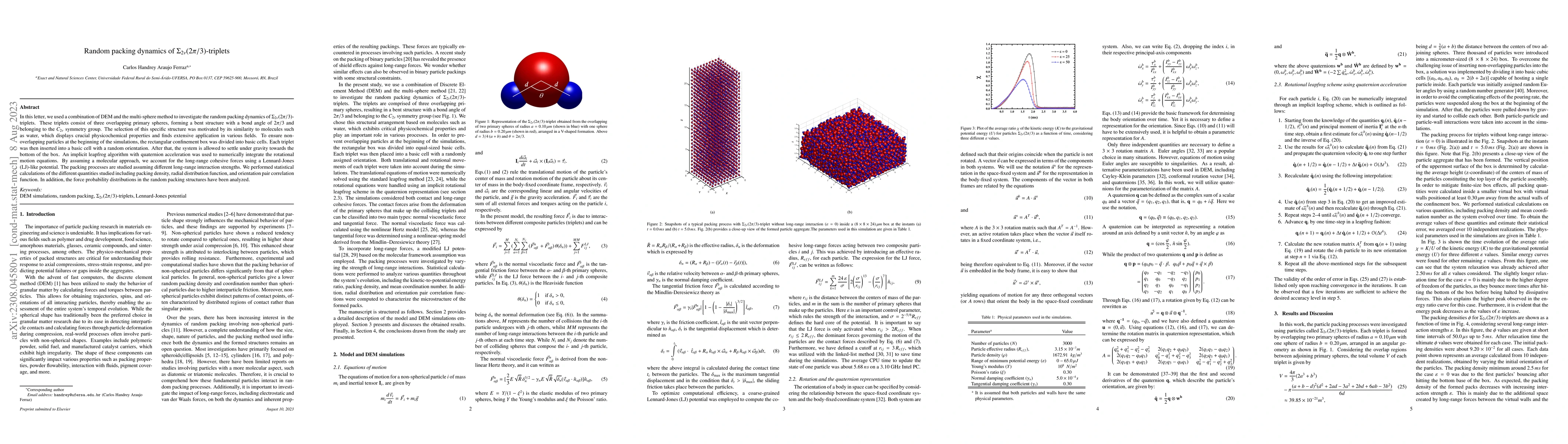 Thumbnail for Random packing dynamics of $\Sigma_{2v}(2\pi/3)$-triplets