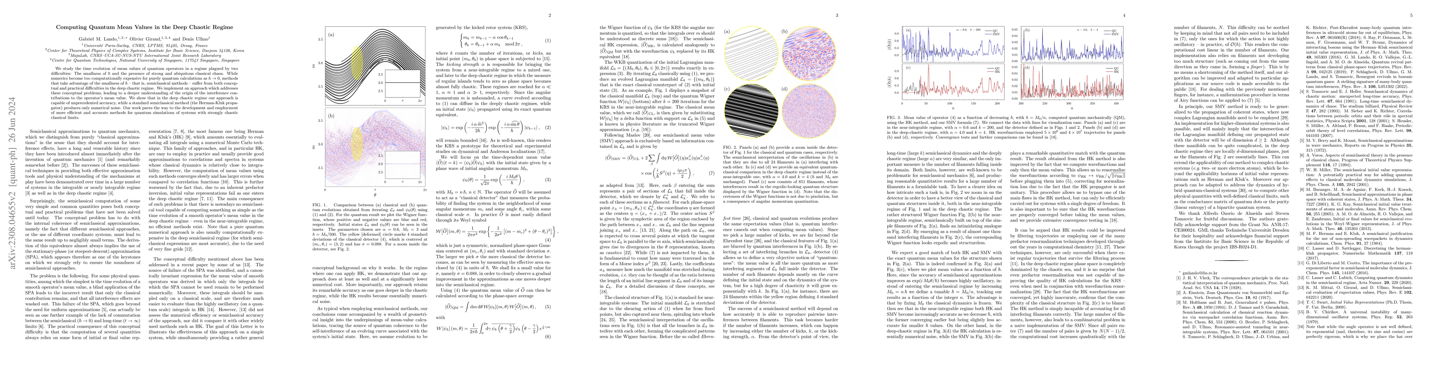 Thumbnail for Computing Quantum Mean Values in the Deep Chaotic Regime