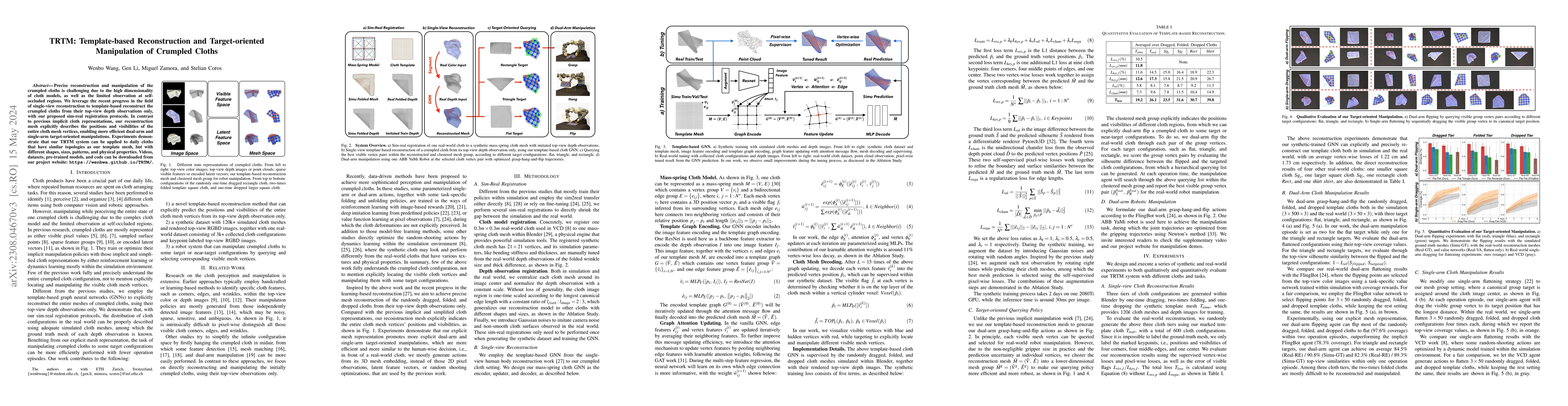 Thumbnail for TRTM: Template-based Reconstruction and Target-oriented Manipulation of
  Crumpled Cloths