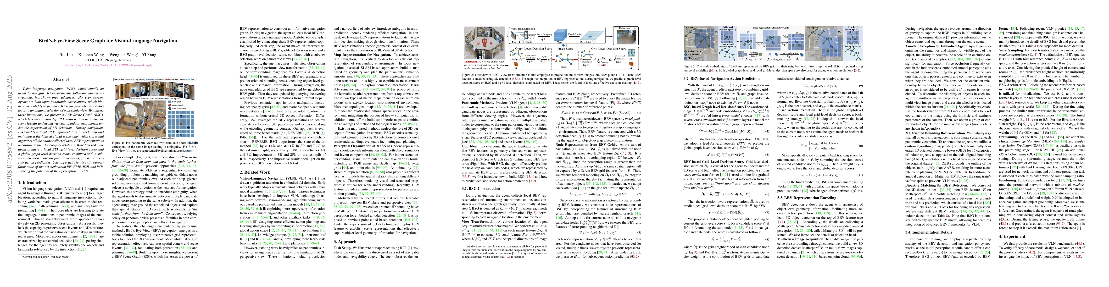 Thumbnail for Bird's-Eye-View Scene Graph for Vision-Language Navigation