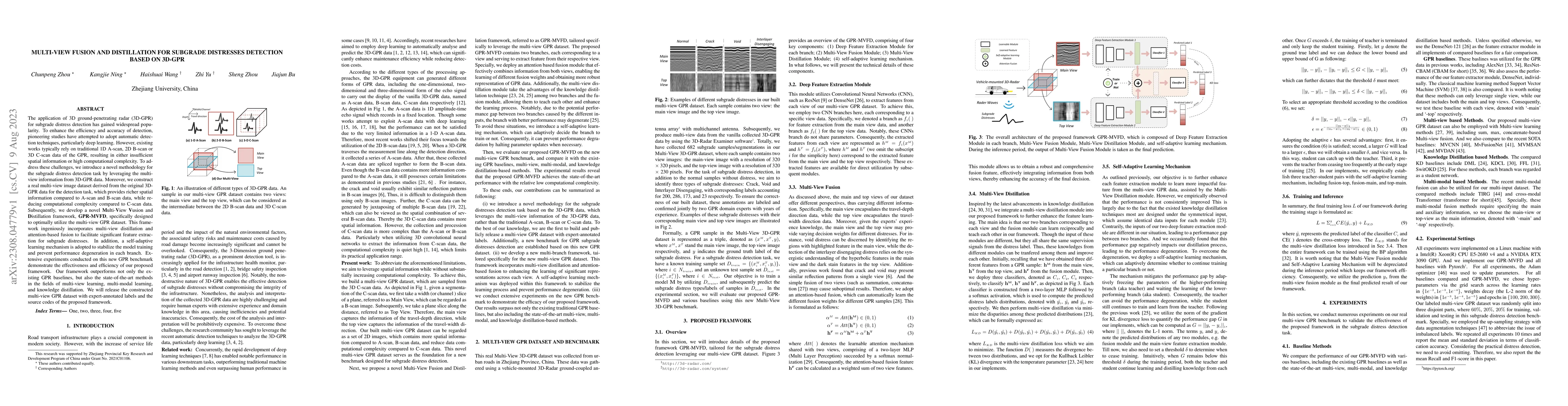 Thumbnail for Multi-View Fusion and Distillation for Subgrade Distresses Detection
  based on 3D-GPR