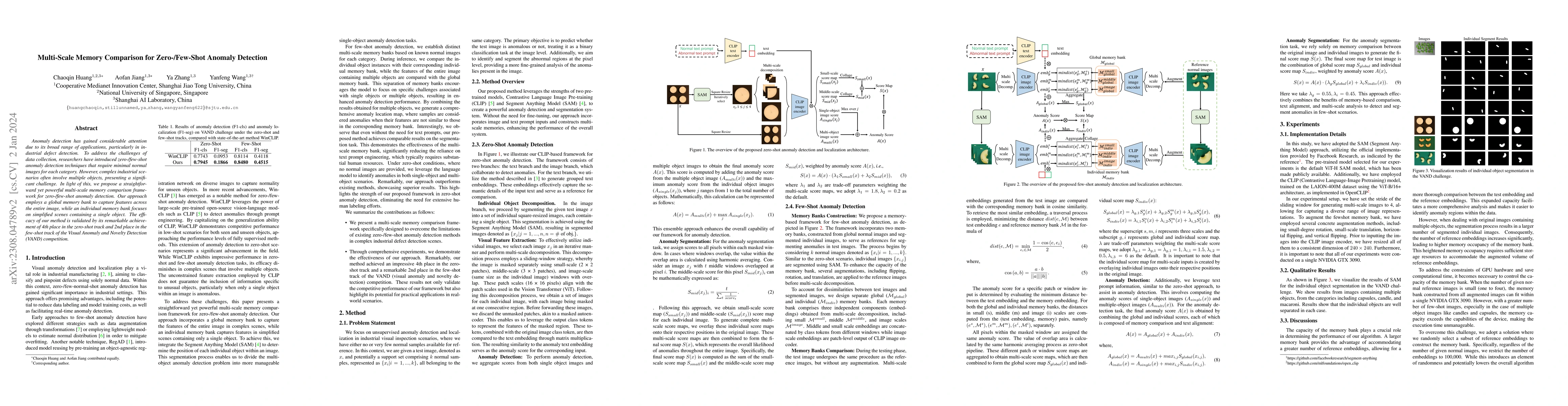 Thumbnail for Multi-Scale Memory Comparison for Zero-/Few-Shot Anomaly Detection